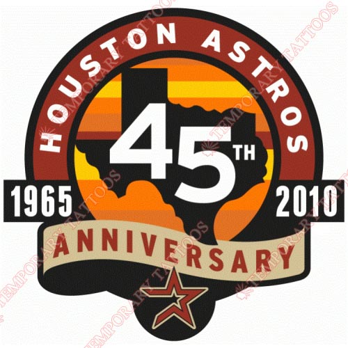 Houston Astros Customize Temporary Tattoos Stickers NO.1602
